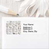 Paarden Antiek Adverteren krantenkunst Etiket (Insitu)