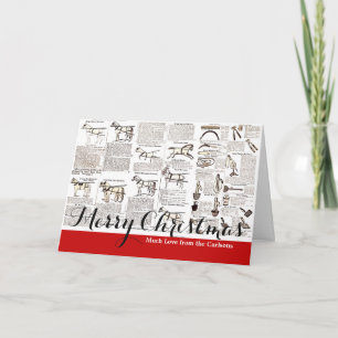 Paarden Antiek Adverteren krantenkunst Feestdagen Kaart