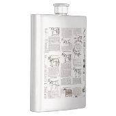 Paarden Antiek Adverteren krantenkunst Flacon (Rechts)