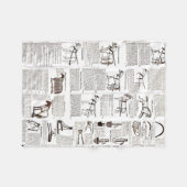 Paarden Antiek Adverteren krantenkunst Fleece Deken (Voorkant (Horizontaal))