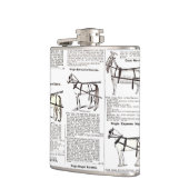 Paarden Antiek Adverteren krantenkunst Heupfles (Links)