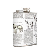 Paarden Antiek Adverteren krantenkunst Heupfles (Rechts)