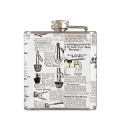 Paarden Antiek Adverteren krantenkunst Heupfles (Achterkant)