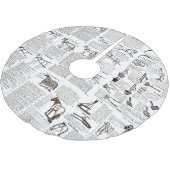 Paarden Antiek Adverteren krantenkunst Kerstboom Rok (Gekanteld)