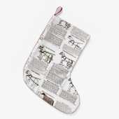 Paarden Antiek Adverteren krantenkunst Kleine Kerstsok (Voorkant (Hangend))