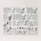 Paarden Antiek Adverteren krantenkunst Legpuzzel (Horizontaal)