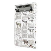 Paarden Antiek Adverteren krantenkunst Mini Klembord (Angled2)