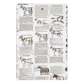 Paarden Antiek Adverteren krantenkunst Mini Klembord (Achterkant)