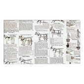 Paarden Antiek Adverteren krantenkunst Naambadge (Voorkant)