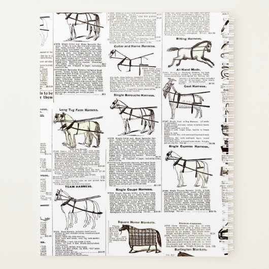 Paarden Antiek Adverteren krantenkunst Planner (Achterkant)