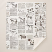 Paarden Antiek Adverteren krantenkunst Sherpa Deken (Voorkant)