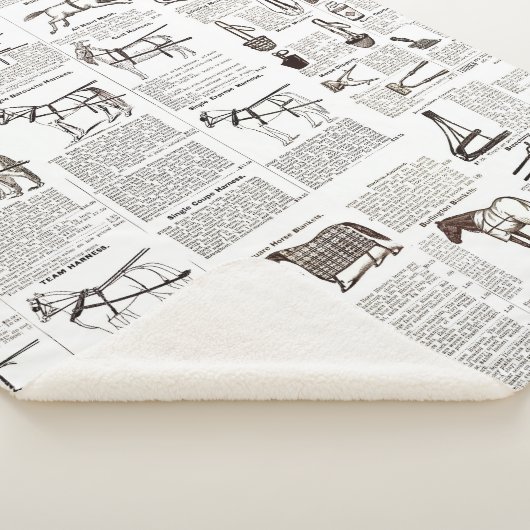 Paarden Antiek Adverteren krantenkunst Sherpa Deken (3/4)