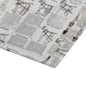 Paarden Antiek Adverteren krantenkunst Snijplank (Hoek)