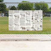 Paarden Antiek Adverteren krantenkunst Spandoek (Insitu)