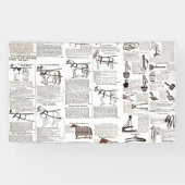 Paarden Antiek Adverteren krantenkunst Spandoek (Horizontaal)