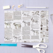 Paarden Antiek Adverteren krantenkunst Tissuepapier (Craft)