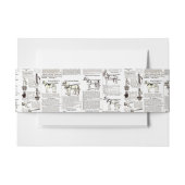 Paarden Antiek Adverteren krantenkunst Uitnodigingen Wikkel (Voorkant Voorbeeld)