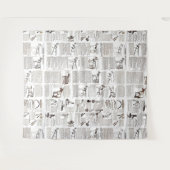 Paarden Antiek Adverteren krantenkunst Wandkleed (Voorkant (horizontaal))