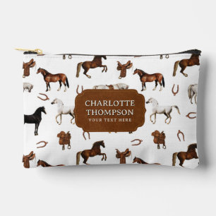 Paarden Aquarel Hoefijzer Paardenzadels Etui