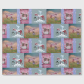 paarden baden cadeaupapier (Vlak)