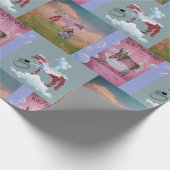 paarden baden cadeaupapier (Hoek)