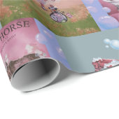 paarden baden cadeaupapier (Rol Hoek)