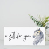 Paarden Bedrijfsleiding Cadeaubon (Staand voorkant)