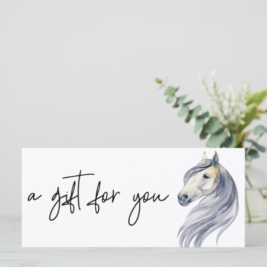 Paarden Bedrijfsleiding Cadeaubon (Staand voorkant)