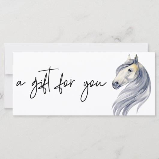 Paarden Bedrijfsleiding Cadeaubon (Voorkant)