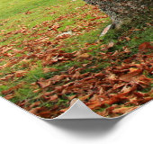 Paarden, bergen, herfst Poster (Hoek)