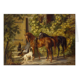 Paarden bij de Porch