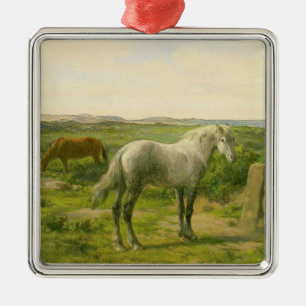 Paarden bij de zee (door Rosa Bonheur) Metalen Ornament