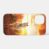 Paarden bij zonsondergang Case-Mate iPhone case (Achterkant (horizontaal))