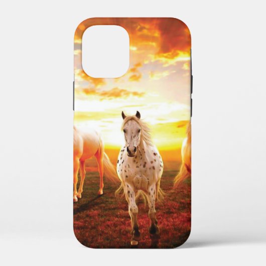 Paarden bij zonsondergang Case-Mate iPhone case (Achterkant)