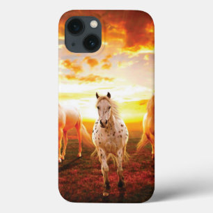 Paarden bij zonsondergang Case-Mate iPhone case