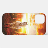 Paarden bij zonsondergang Case-Mate iPhone case (Achterkant (horizontaal))