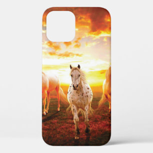 Paarden bij zonsondergang Case-Mate iPhone case