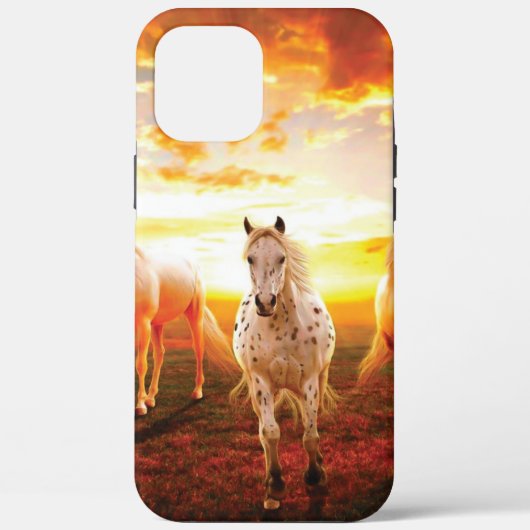Paarden bij zonsondergang Case-Mate iPhone case (Achterkant)
