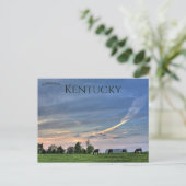 Paarden bij zonsondergang in Lexington, Kentucky Briefkaart (Staand voorkant)