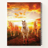 Paarden bij zonsondergang notitieboek (Achterkant)