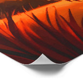 Paarden bij zonsondergang poster (Hoek)