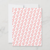 Paarden Birthday Invitations Coral Red Kaart (Achterkant)