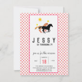 Paarden Birthday-uitnodigingen Kaart (Voorkant)