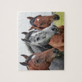 Paarden Boerderij Dierlijke Natuur Legpuzzel (Verticaal)