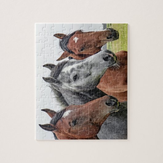 Paarden Boerderij Dierlijke Natuur Legpuzzel (Verticaal)