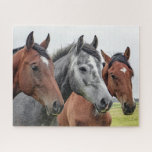 Paarden Boerderij Dierlijke Natuur Legpuzzel<br><div class="desc">Deze natuur met de puzzel in de puzzel staat voor drie paarden in een weide die de camera bekijkt #horse #paarden #animal #animal #boerderij #farmlife #natuur #landscape #outdoor #landscape #jigzaag #puzzle #jigsawpuzzle #gifts #gift #gift #leuke #stockingstuffers #games</div>