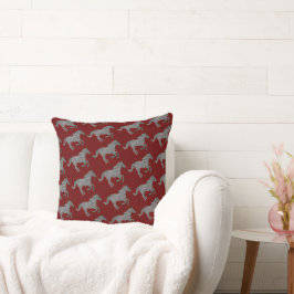 Paarden boerderij Patroon Decor Kussen