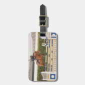 Paarden boven hek Bagagelabel (Voorkant verticaal)