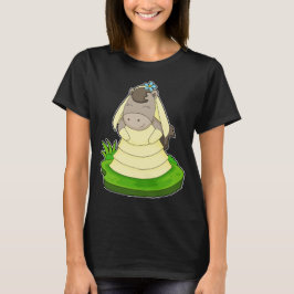 Paarden Bruids Bloem Huwelijk T-shirt