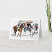 Paarden buiten de Spaanse Bar Kaart (Voorkant)